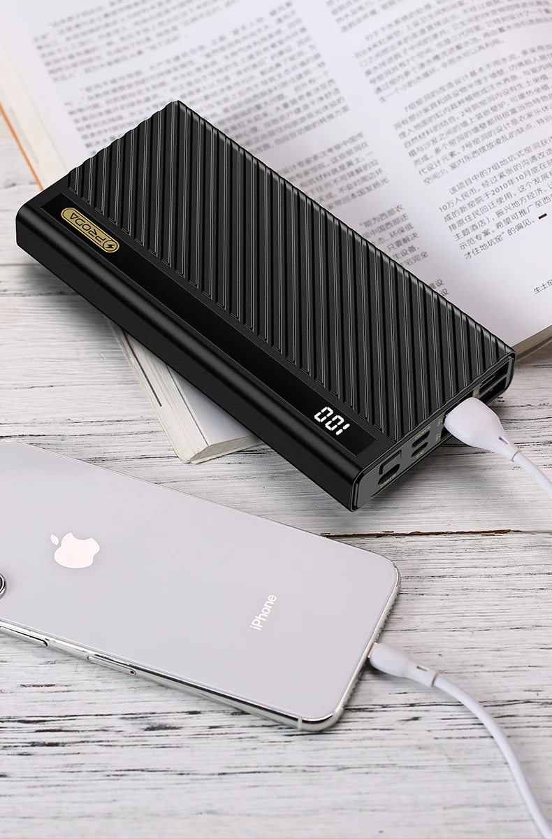 PRODA Universal 2.1A Discharging 3 Input Ports 4 Output Ports Power Bank 20000mah - ANKUX.COM
