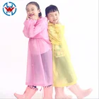 Kids Raincoats with Hood Disposable Emergency Poncho different Colors
