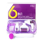 Korea 6 in 1 derma roller 12/300/720/1200 pins titanium stainless micro needle therapy dermaroller