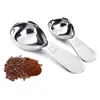Amazon Top Seller 2019 Food Grade Baking Tools Short Handle Stainless Steel Coffee Measuring Spoon Sets