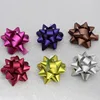 star bow made by iridescent,metallic printing and luster poly ribbon for holiday gift decoration