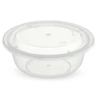 Disposable plastic sauce soup salad bowl with lid