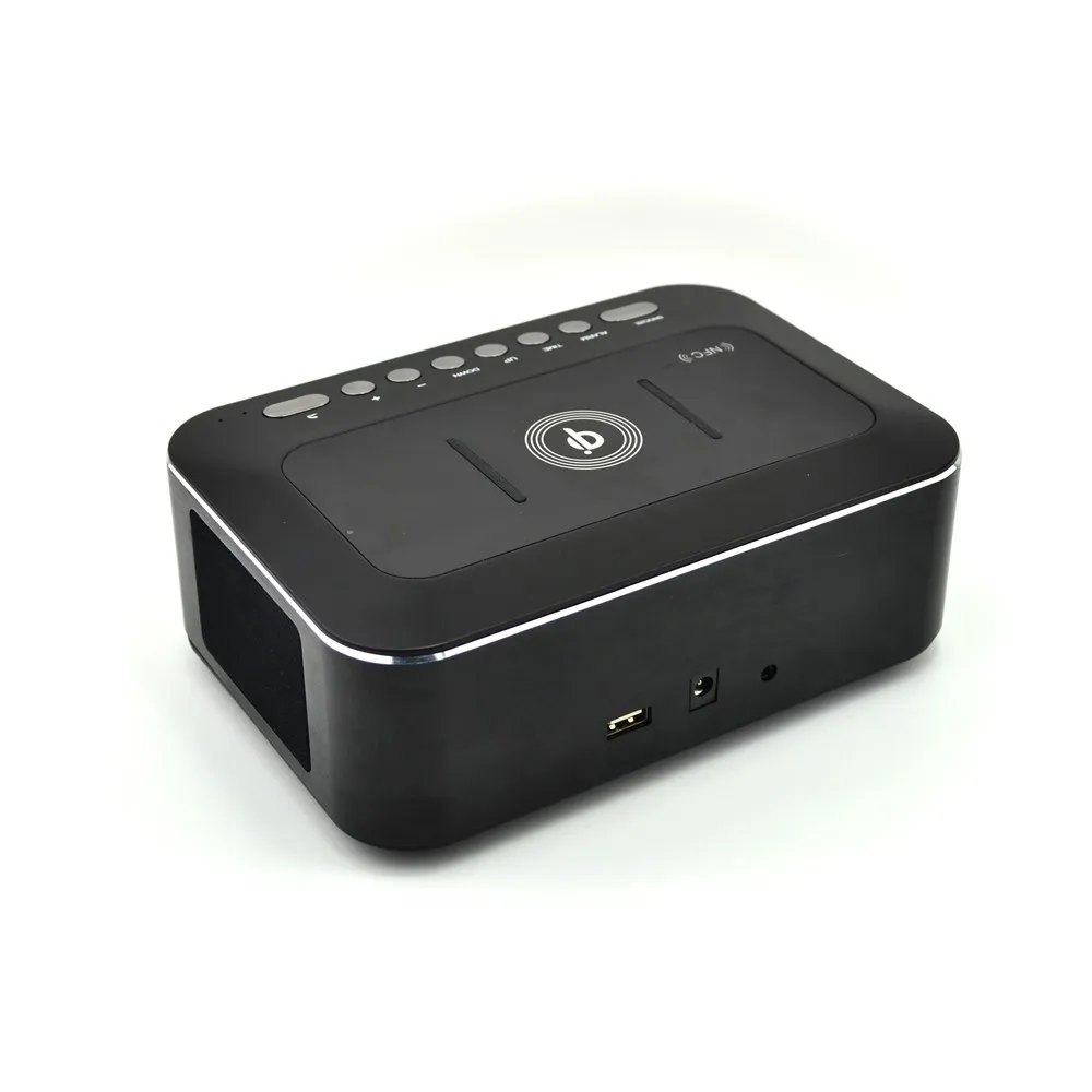 Bluetooth alarm clock radio wireless charger professional audio speaker BTS25 - ANKUX.COM