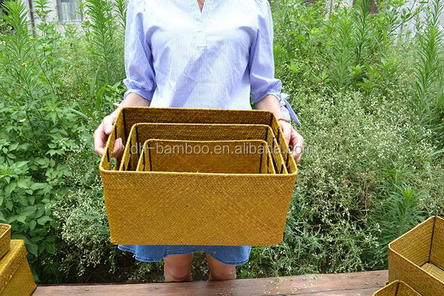 colored plastic rattan bread basket, white wicker handmade round