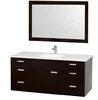 Retro Wall Mounted Bathroom Cabinet with Mirror Bathroom Furniture Vanity with Drawers