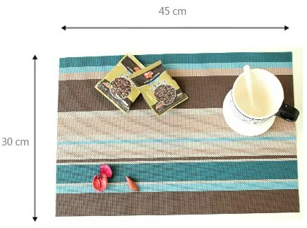 Promotion Strip Eco-friendly 45x30cm checked PVC table mat