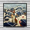 Shenzhen Dafen Manufacturer Modern Abstract Oil Painting Quiet Village