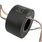Through hole slip ring,12 circuit 5A low contact resistance,via diameter 60mm,electrical swivel connector