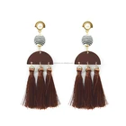Superstar bridal wedding jewelry crystal ball tassel accessories earrings