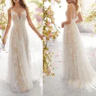 White lace women evening dress sexy dress elegant party V neck party dress