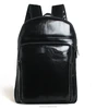 Leather Material Black Fashional Unisex day backpacks