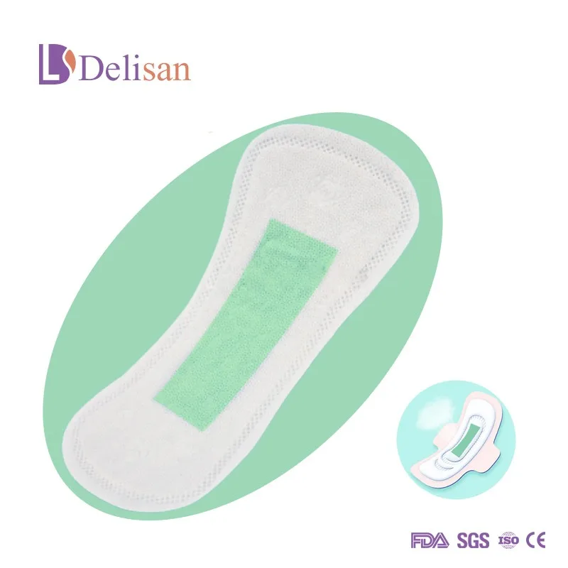 155mm Length Pure Organic Cotton Panty Liners with Negative ion