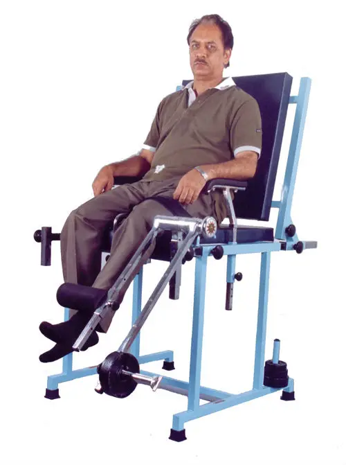QUADRICEPS EXERCISE TABLE with backrest Physiotherapy Equipment