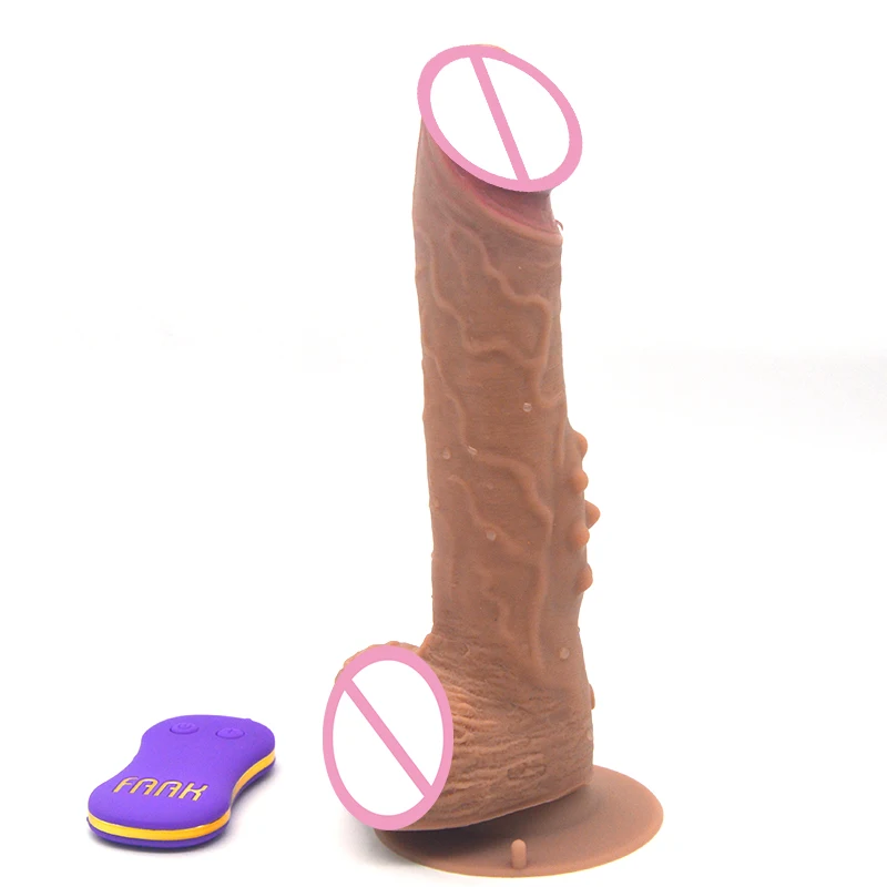 FAAK 21.5cm plused electric dildo remote penis vibrator Sex toys women vibrator sex toy for women adult