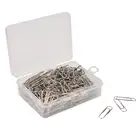 Reliable Quality Not Slide Papers Clip 500 Metal Round Silver Paper Clips