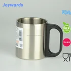 Wide mouth double wall stainless steel travel beer coffee mug