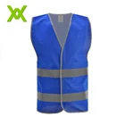 WX motorcycle security blue high visibility safety reflective vest