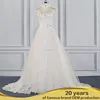 SW16628 Ruched bodice sweetheart open low back elegant chiffon fabric wedding dress
