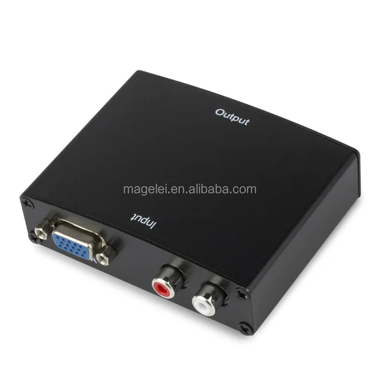 VGA to HDMI Converter Box Analog to Digital Audio Video Converter For PC Laptop to HDTV Projector - ANKUX.COM