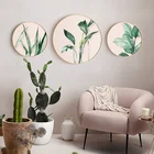 Wholesale Round Stretched Canvas Painting home decoration piece for home restaurant ktv bar hotel