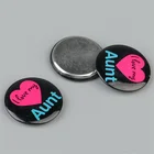 advertising gifts round tin metal fridge magnet
