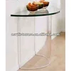 Acrylic Half Moon Console Table