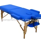 2-section wooden portable adjustable massage table/bed-masa de masaj Table de massage