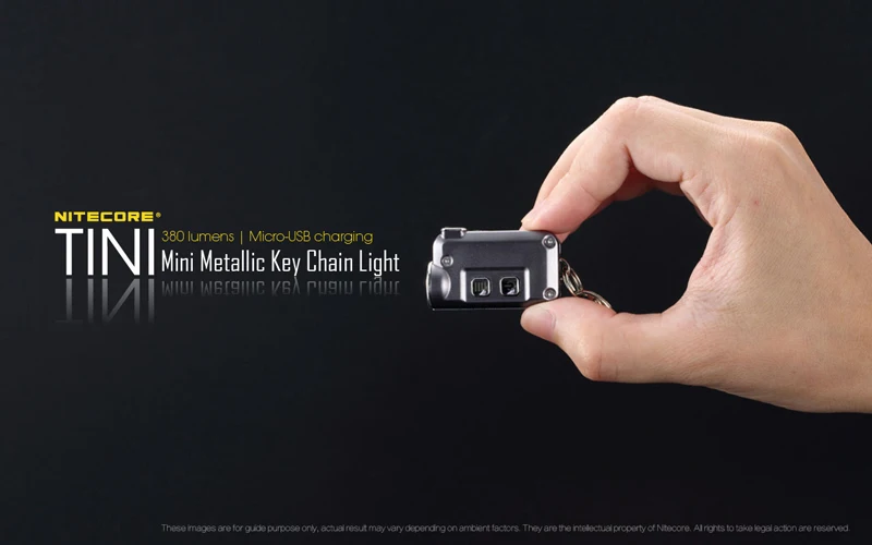 Nitecore TINI 380 Lumens Micro-USB Charging Mini Metallic Keychain Light (8)