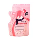 Custom Double Zipper BPA Free Stand Up Pouches Breast Milk Liquid Storage Bag for Baby Feeding