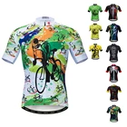 Wholesale Cycling Jersey Men Tops Biking Shirts Short Sleeve Bike Clothing Full Zipper Bicycle Jacket Pockets