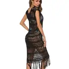 Amazon Hot Sell See Through Women Bikini Beachwear Coverup Crochet Beachwear