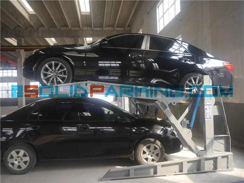 2 Post Tilting Type Low Ceiling Basement Parking Sedan Car Lift