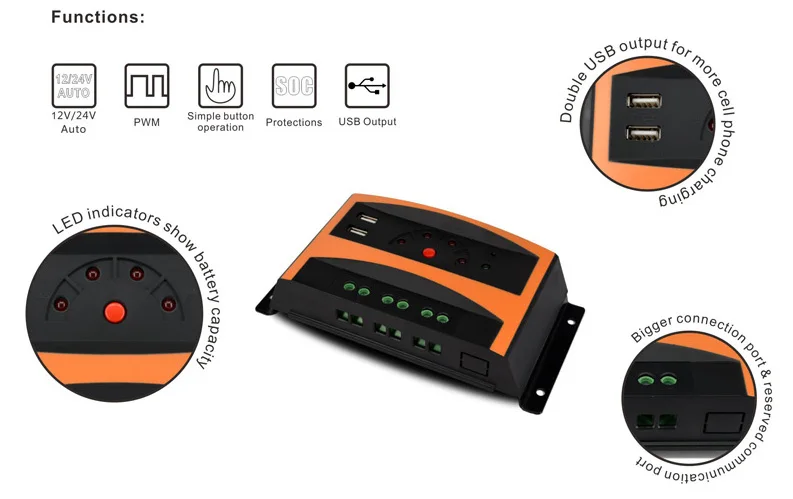 New Product 12v 20a solar street light panel controller