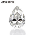 White Brilliant Pear Shape Cut Loose Synthetic Moissanite Stones