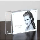 5" 6" 7" 8" Double-sided Clear Acrylic Photo Frame with Magnets PMMA Picture Frame Plexiglass Photo Block Frames