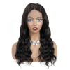 Allrun factory wholesale brazilian virgin hair body wavy lace wig cambodian hair