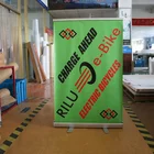 Economy 59''x79'' Adjustable Height Retractable Roll up Banner Stand Trade Show Telescopic Sign Holder