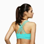 custom women sex ahh crossfit yellow sport removable padded yoga bra tops clothing and panty set
