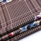 Weft flower print thick suede fabric minky fabric super soft
