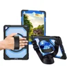 360 Rotation Kickstand hand strap tablet shockproof case for iPad air 2