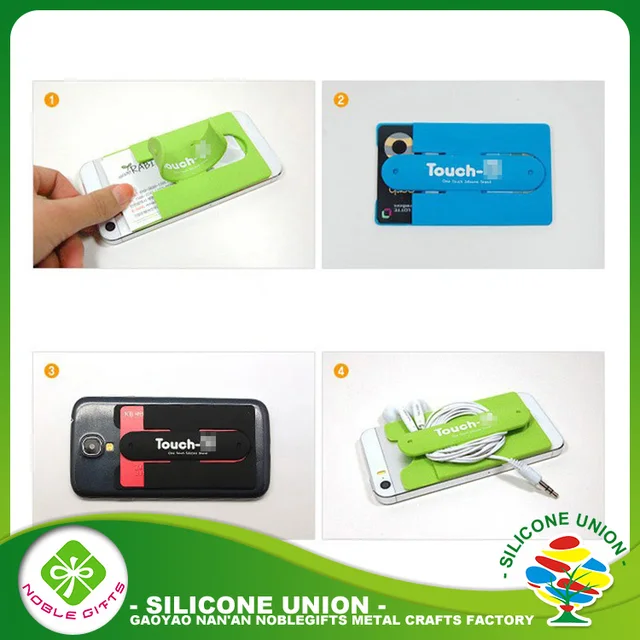 fatctory wholesale best price silicone stick credit card holder