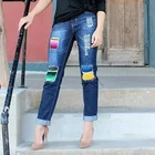 Wholesale Boyfriend Blessed Relaxed Women Serape Jeans