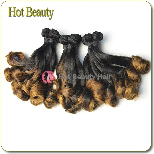 2014 New style 7A tangle free mixed color hair weave