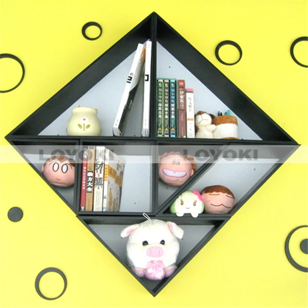 wooden cube shelf /bookcase pu otoman