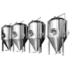 500l brewery equipment beer fermenting turnkey plant for bar / pubs / brew kettle systrem