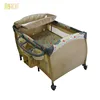 EN Standard wholesale adjustable luxury baby playpen bed double cot bed baby folding bed
