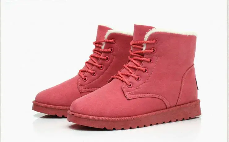 2014 autumn winter ankle boots women winter shoes flat heel casual cute warm shoes women fashion snow boots women's boots