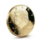 Hot selling custom made souvenir gold 3d metal donald trump coin