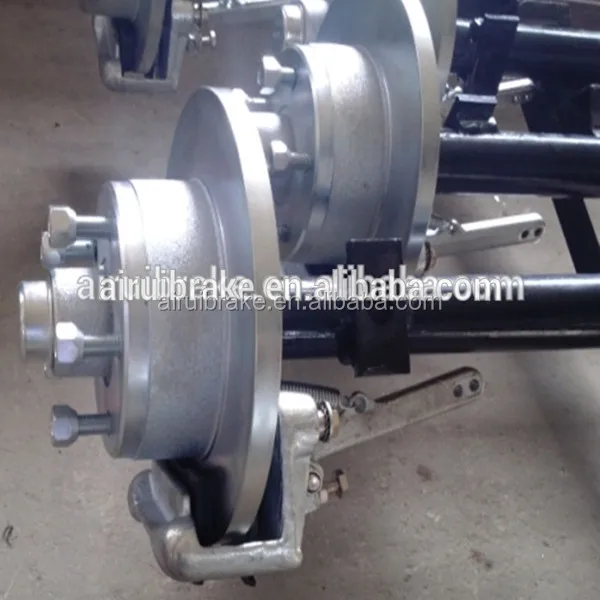 Round Straight Axle Assembly For Boat Trailer Complete With Disc Brake