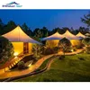 PVDF Roof Cover Glamping Hotel Tent Resort Of Architectural Structure Membrane